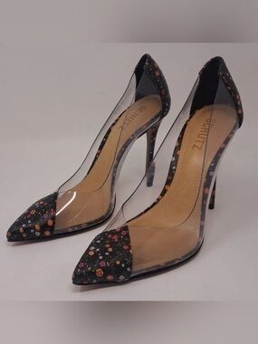 Schutz Cendi Pump in Floral Black
